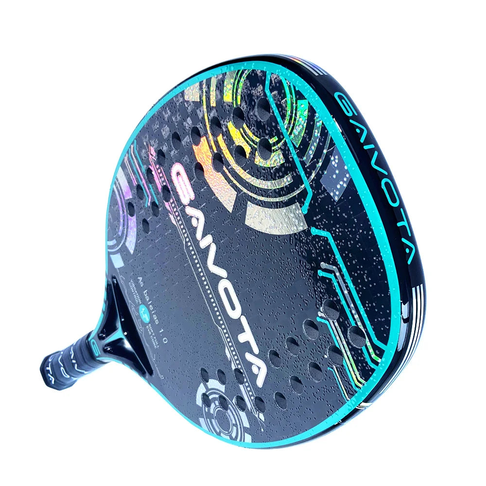 Raquete de Beach Tennis GAIVOTA CARBONO 12K: Potência e Controle Absoluto + Mochila Premium