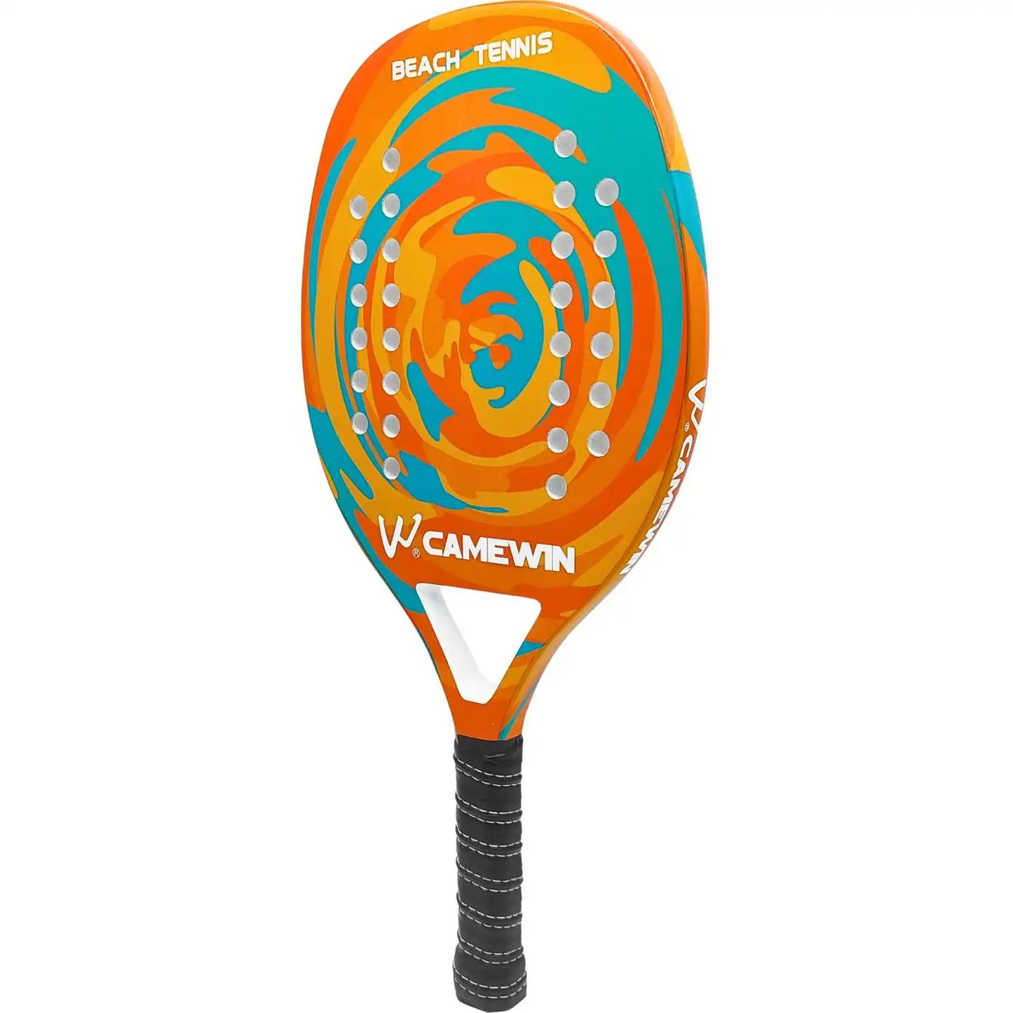 Raquete Profissional de Beach Tennis Camewin — Fibra de Carbono Leve com Capa Protetora Premium