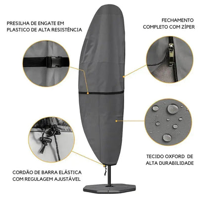Capa Impermeável para Guarda-Sol e Ombrelone 210D