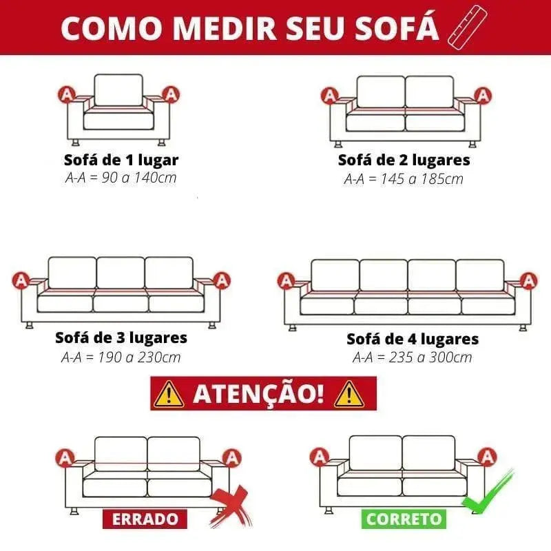 Capa de Sofá Premium à Prova de água e Anti-Arranhões Cinza