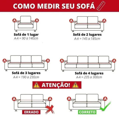 Capa de Sofá à Prova d'Água e Anti-Arranhão Premium Marrom