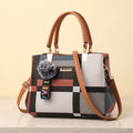Bolsa Feminina Alça Marrom – Coleção Xadrez