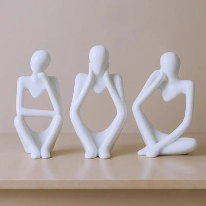 Escultura Decorativa O Pensador 3 Peças