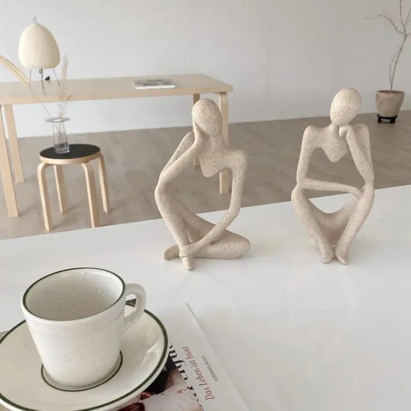 Escultura Decorativa O Pensador 3 Peças