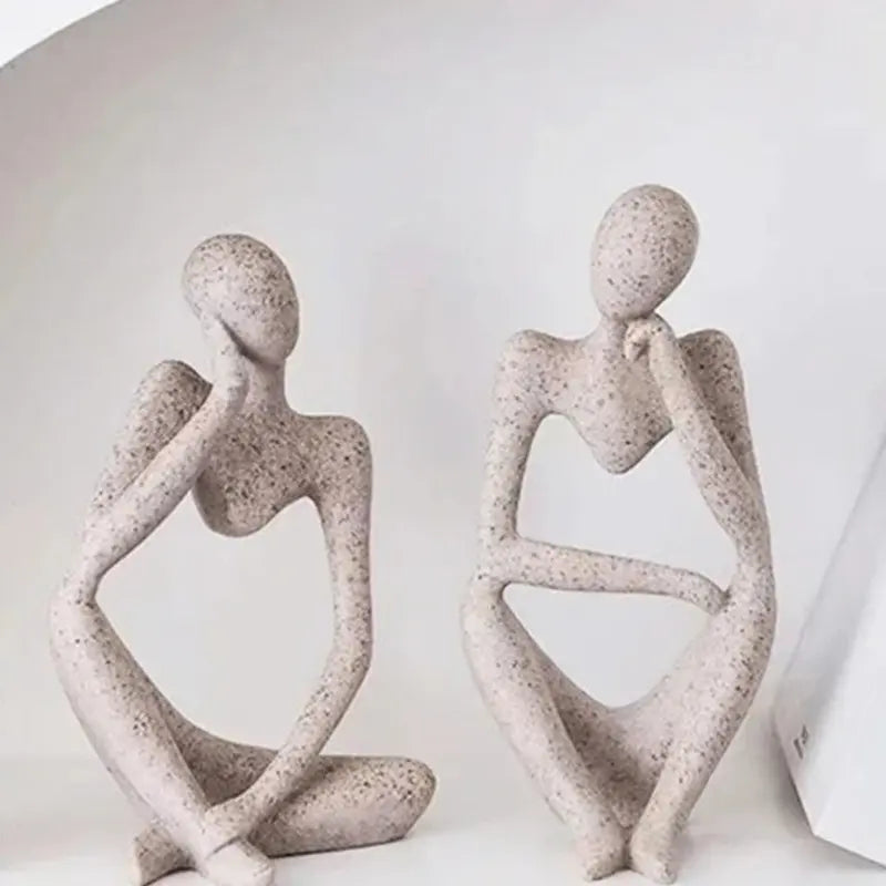 Escultura Decorativa O Pensador 3 Peças