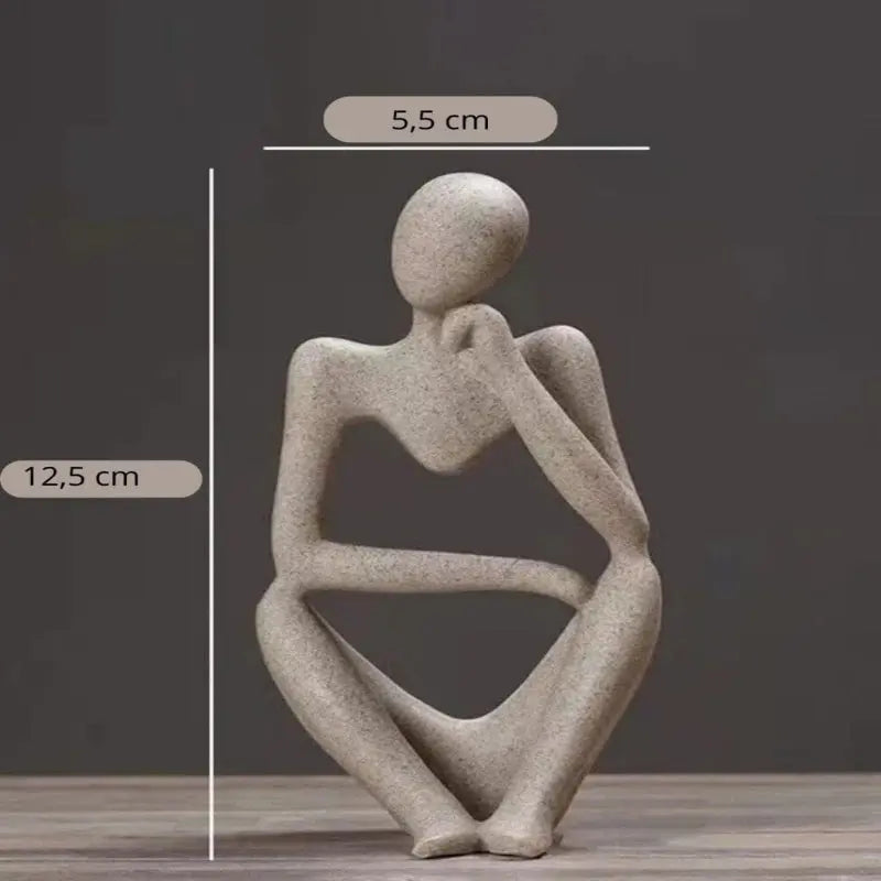 Escultura Decorativa O Pensador 3 Peças