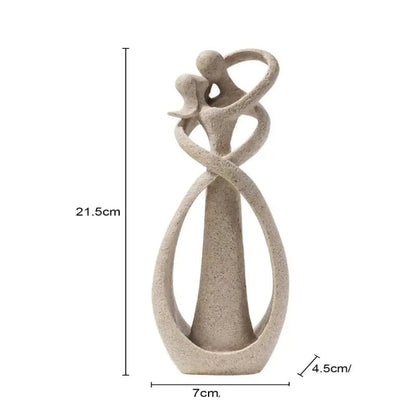 Escultura de Casal Abraçado
