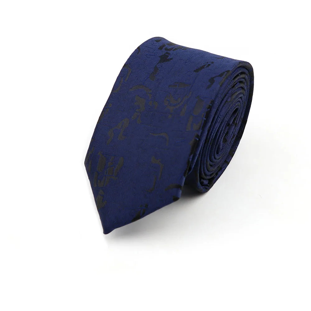 Gravata Slim Masculina 6cm — Estilo Casual e Elegante para Negócios | Poliéster Premium com Estampa Xadrez e Listrada | Acessório Fashion para Camisa Social | Presente Sofisticado (Modelos Nº 31–61)