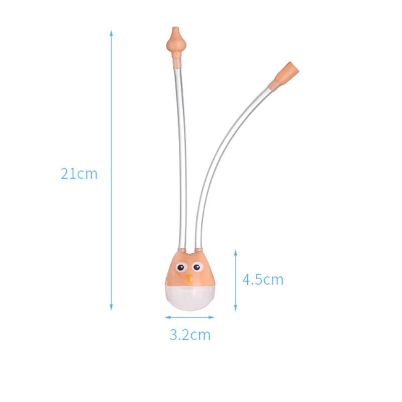 Aspirador Nasal para Bebê Recém-Nascido – Removedor de Secreção Nasal Infantil com Sucção Suave e Segura