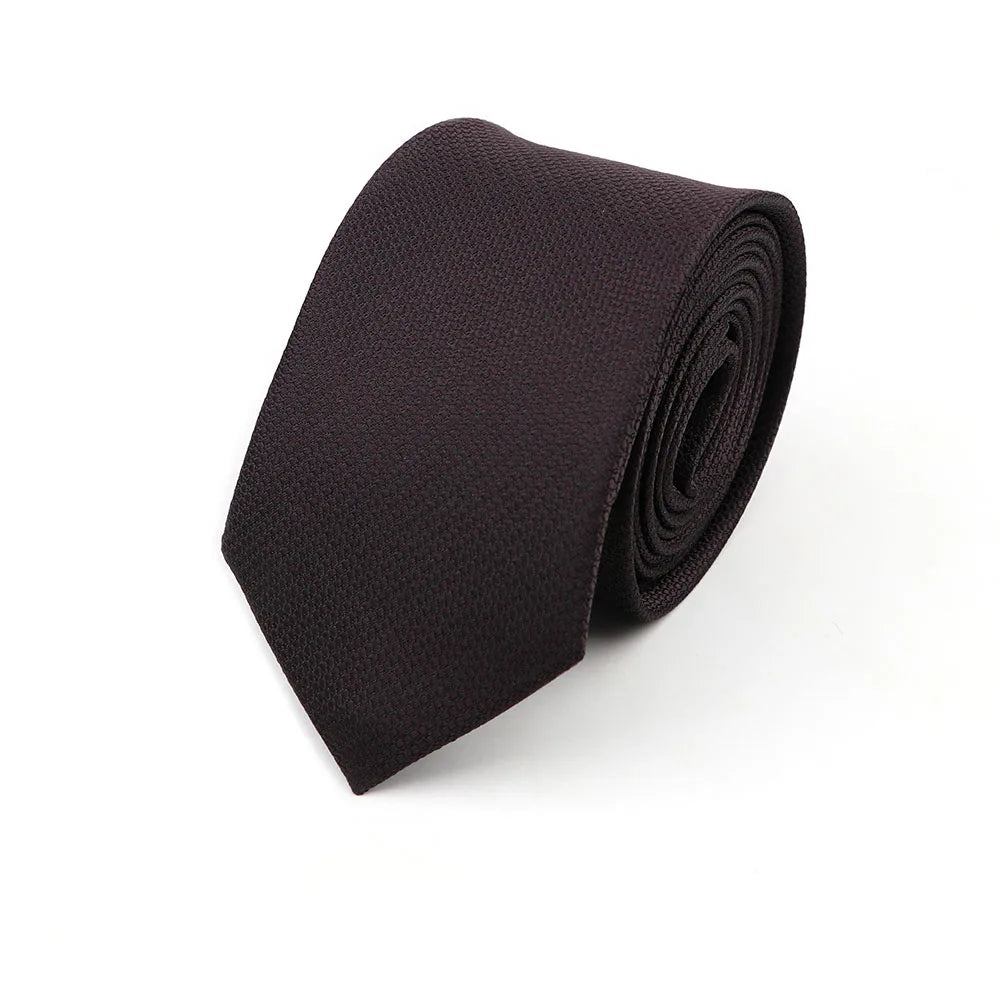 Gravata Slim Masculina 6cm — Estilo Casual e Elegante para Negócios | Poliéster Premium com Estampa Xadrez e Listrada | Acessório Fashion para Camisa Social | Presente Sofisticado (Modelos Nº 31–61)