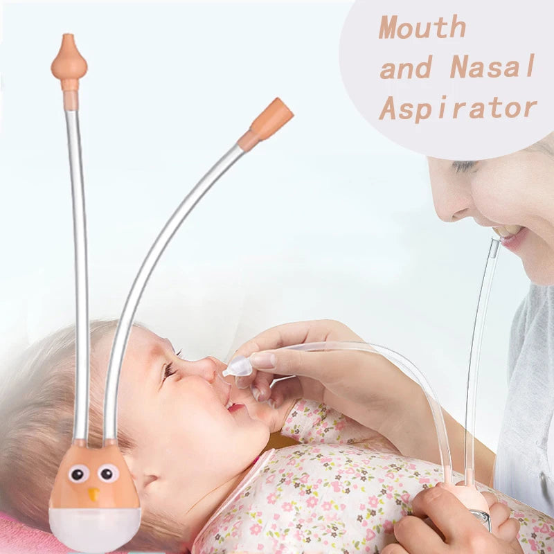 Aspirador Nasal para Bebê Recém-Nascido – Removedor de Secreção Nasal Infantil com Sucção Suave e Segura