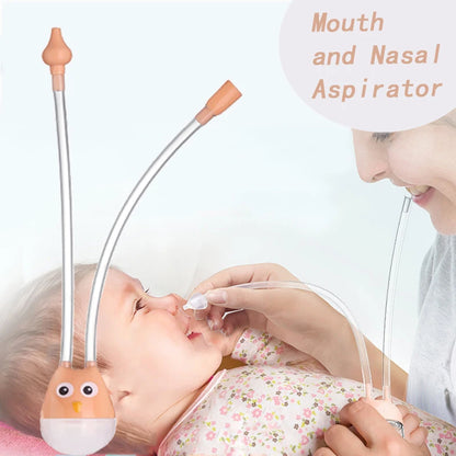 Aspirador Nasal para Bebê Recém-Nascido – Removedor de Secreção Nasal Infantil com Sucção Suave e Segura