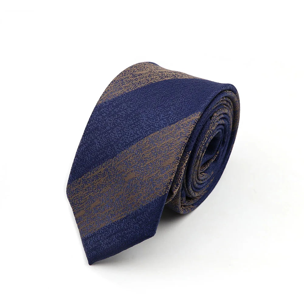 Gravata Slim Masculina 6cm — Estilo Casual e Elegante para Negócios | Poliéster Premium com Estampa Xadrez e Listrada | Acessório Fashion para Camisa Social | Presente Sofisticado (Modelos Nº 31–61)
