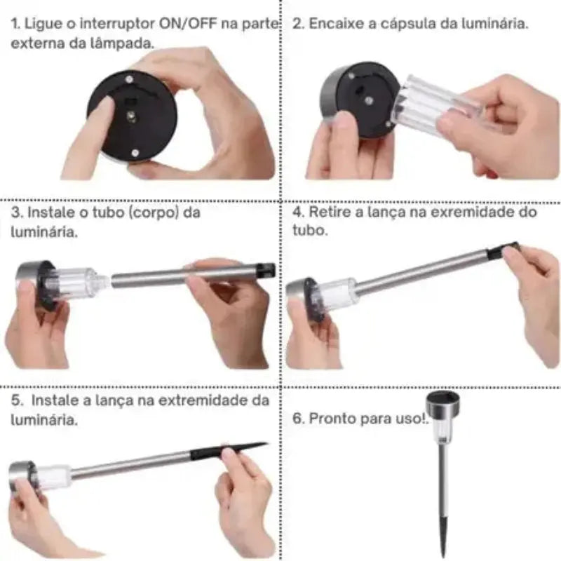 Luminária Solar para Gramados - SwanGarden
