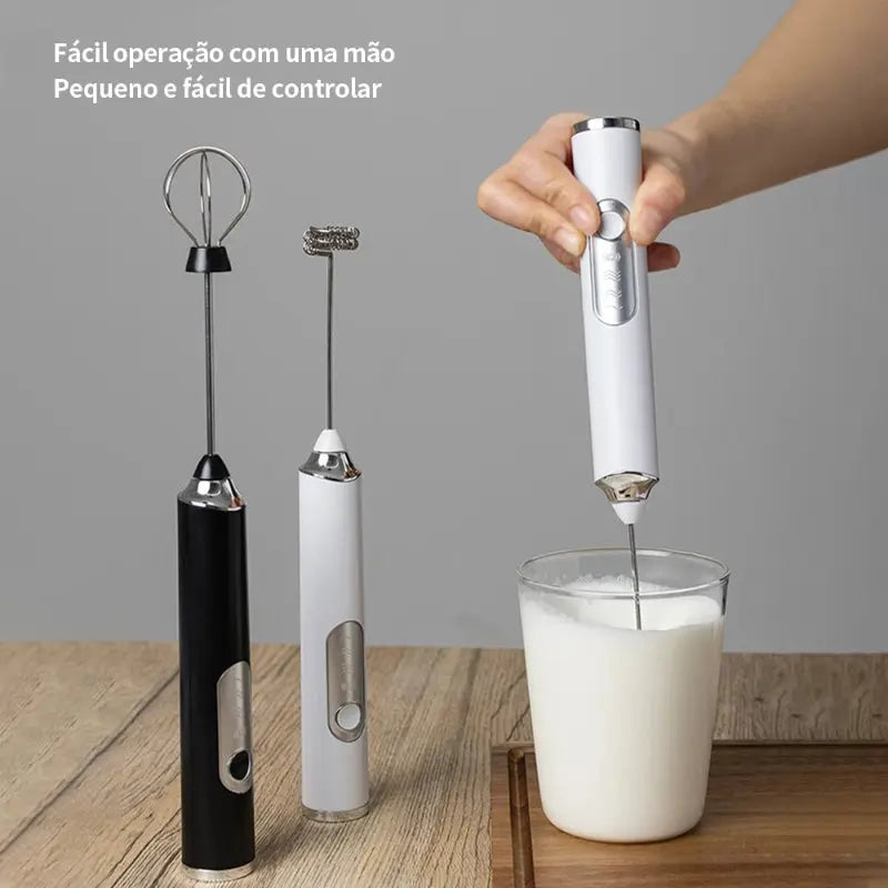 Mini Mixer Elétrico 2 em 1 Batedor e Misturador