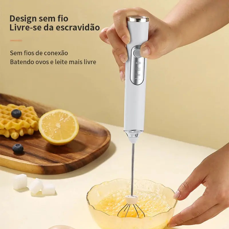 Mini Mixer Elétrico 2 em 1 Batedor e Misturador