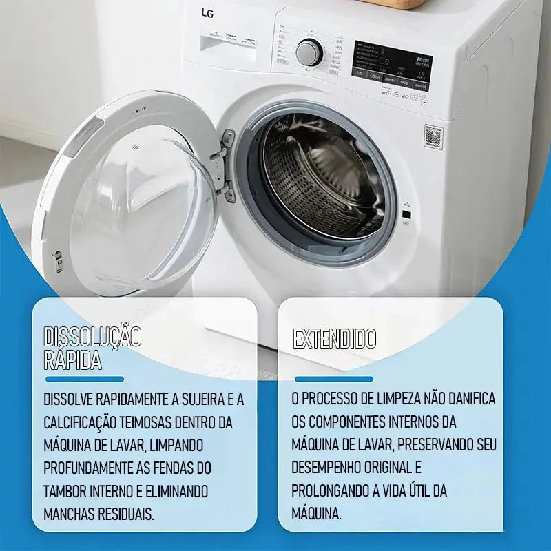Pastilhas para Esterilizar Máquinas de Lavar Roupas