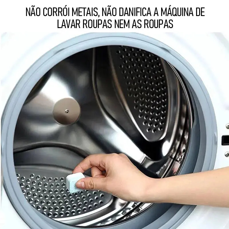 Pastilhas para Esterilizar Máquinas de Lavar Roupas