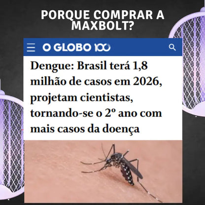Raquete Mata-Mosquito - Com Ions de Atração