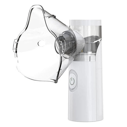 Nebulizador Portátil Silencioso Mesh – Inalador Ultrassônico para Crianças e Adultos com Alimentação por Pilhas e USB