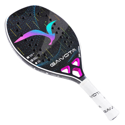 Raquete GAIVOTA 2025 Beach Tennis 3K Carbon Fiber com Mochila — Performance Profissional e Estilo Premium