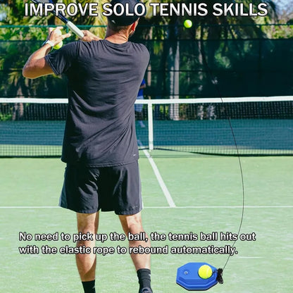 Treinador de Tênis com Bola de Retorno — Equipamento Portátil para Treino Individual e Diversão