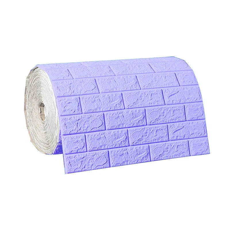 Papel de Parede 3D Autoadesivo Impermeável Estilo Tijolinho — Adesivo Decorativo para Sala, Quarto e Quarto Infantil 70cm X 1m