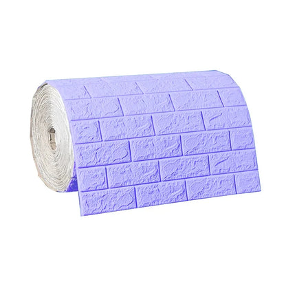 Papel de Parede 3D Autoadesivo Impermeável Estilo Tijolinho — Adesivo Decorativo para Sala, Quarto e Quarto Infantil 70cm X 1m
