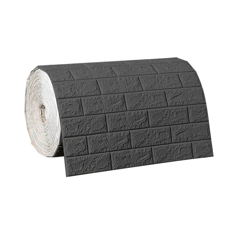 Papel de Parede 3D Autoadesivo Impermeável Estilo Tijolinho — Adesivo Decorativo para Sala, Quarto e Quarto Infantil 70cm X 1m