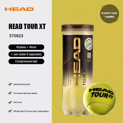 Bolas de Tênis HEAD TOUR XT Profissional — Alta Elasticidade, Resistência e Performance de Competição