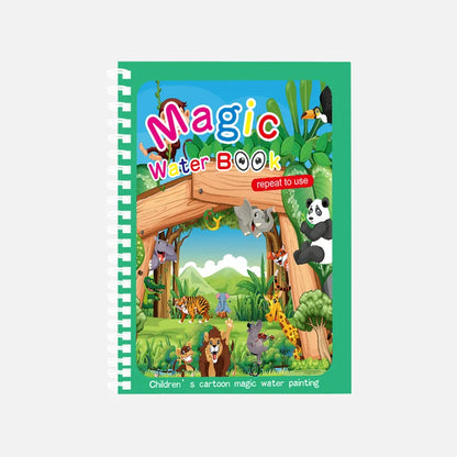 Livro Mágico de Desenho com Água — Diversão Educativa Sem Sujeira!
