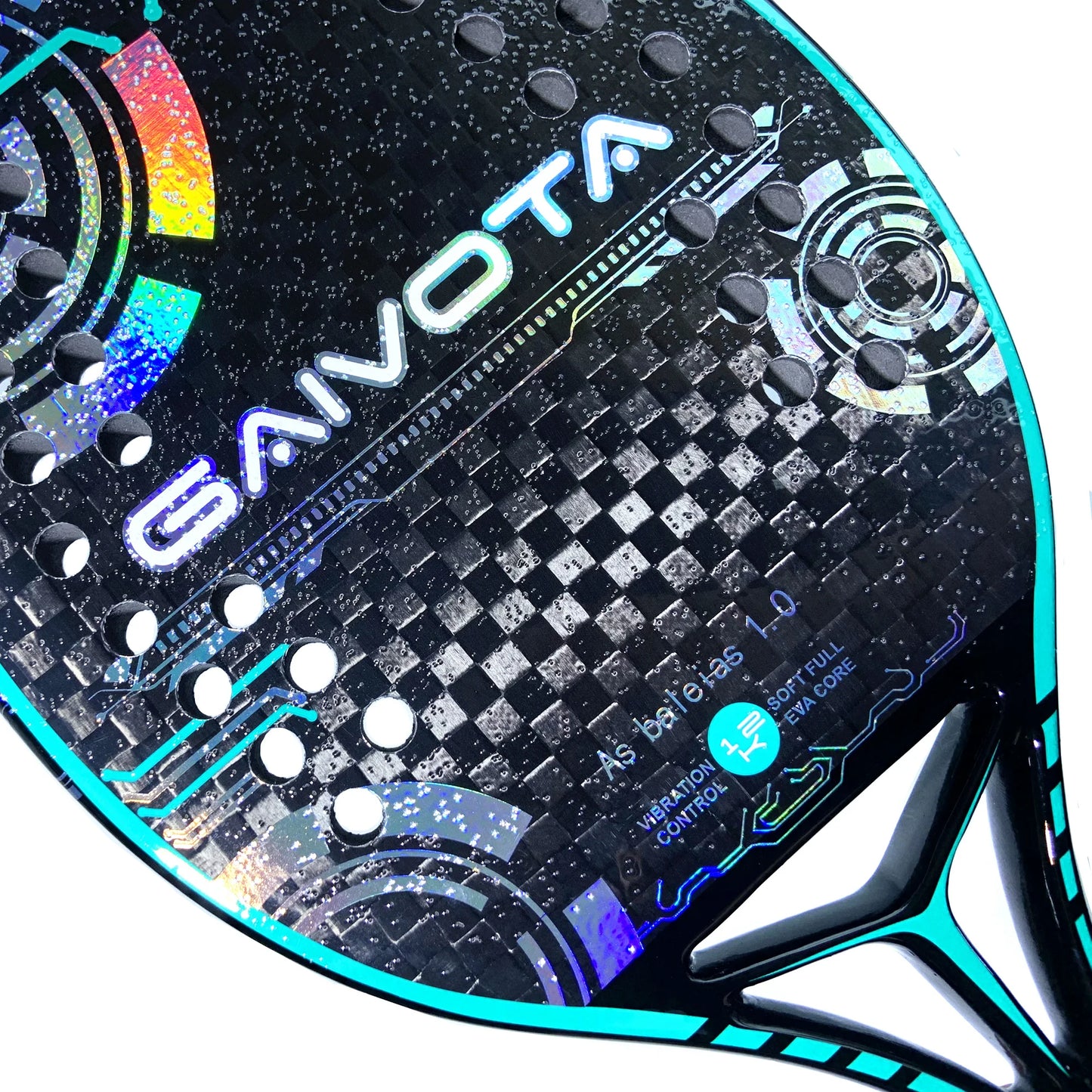 Raquete de Beach Tennis GAIVOTA  CARBONO 12K: Potência e Controle Absoluto + Mochila Premium