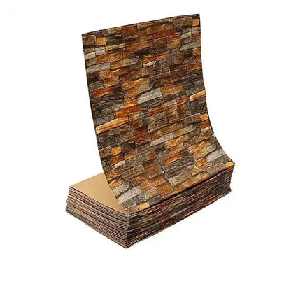 Papel de Parede 3D Autoadesivo Impermeável Estilo Tijolinho — Adesivo Decorativo para Sala, Quarto e Quarto Infantil 70cm X 1m