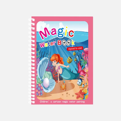 Livro Mágico de Desenho com Água — Diversão Educativa Sem Sujeira!