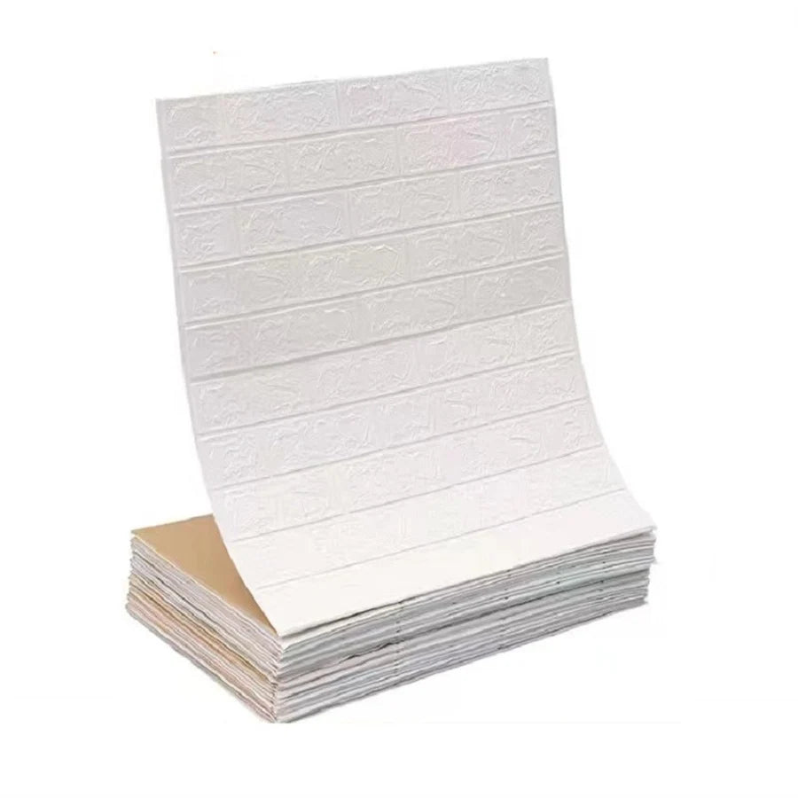 Papel de Parede 3D Autoadesivo Impermeável Estilo Tijolinho — Adesivo Decorativo para Sala, Quarto e Quarto Infantil 70cm X 1m
