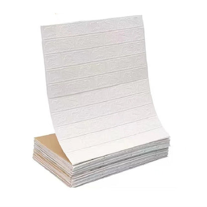 Papel de Parede 3D Autoadesivo Impermeável Estilo Tijolinho — Adesivo Decorativo para Sala, Quarto e Quarto Infantil 70cm X 1m