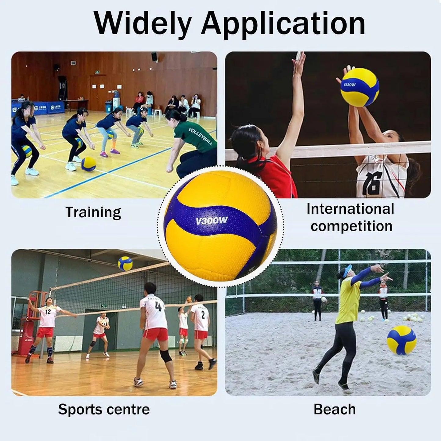 Bola Oficial de Vôlei de Praia — Resistente, Costura Reforçada e Ideal para Jogos Indoor e Outdoor