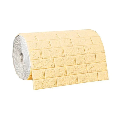 Papel de Parede 3D Autoadesivo Impermeável Estilo Tijolinho — Adesivo Decorativo para Sala, Quarto e Quarto Infantil 70cm X 1m