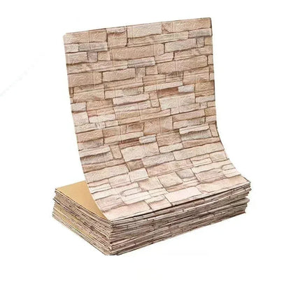 Papel de Parede 3D Autoadesivo Impermeável Estilo Tijolinho — Adesivo Decorativo para Sala, Quarto e Quarto Infantil 70cm X 1m