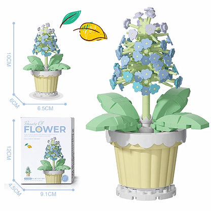 Buquê de Flores em Blocos de Montar – Presente Decorativo com Rosas e Girassóis