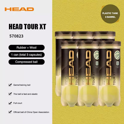 Bolas de Tênis HEAD TOUR XT Profissional — Alta Elasticidade, Resistência e Performance de Competição