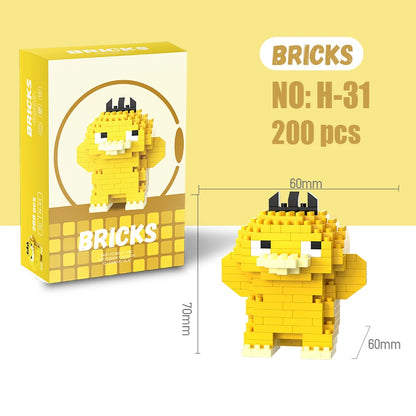 Blocos de Montar Pokémon, Pikachu e Charizard — Mini Figuras de Ação Divertidas para Crianças e Presentes de Aniversário