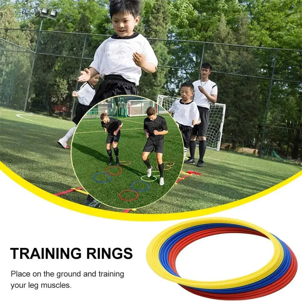Kit 10/20/40/80 Argolas de Treinamento de Agilidade: Máxima Velocidade e Performance para Futebol e Esportes