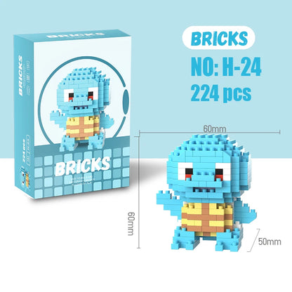 Blocos de Montar Pokémon, Pikachu e Charizard — Mini Figuras de Ação Divertidas para Crianças e Presentes de Aniversário
