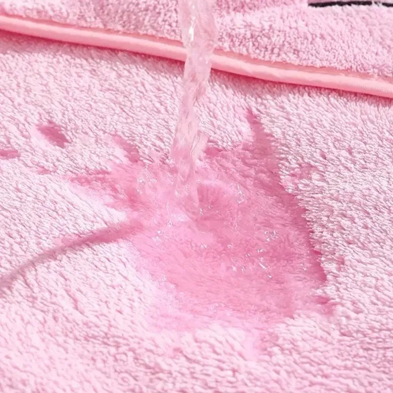 Toalha de Banho Infantil com Capuz em Veludo Coral — Super Macia, Quentinha e com Estampa Cartoon Fofa