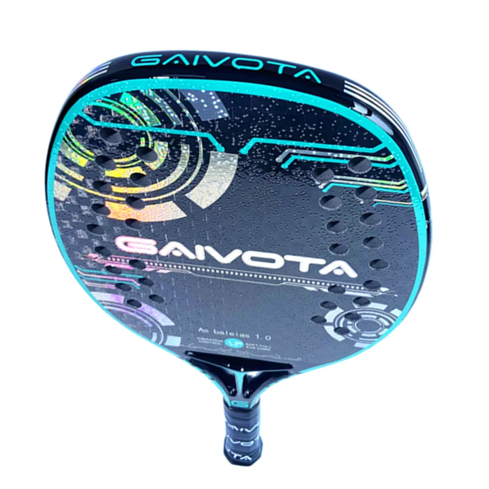 Raquete de Beach Tennis GAIVOTA  CARBONO 12K: Potência e Controle Absoluto + Mochila Premium