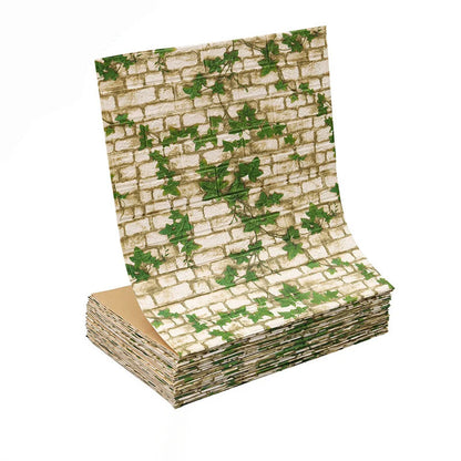 Papel de Parede 3D Autoadesivo Impermeável Estilo Tijolinho — Adesivo Decorativo para Sala, Quarto e Quarto Infantil 70cm X 1m