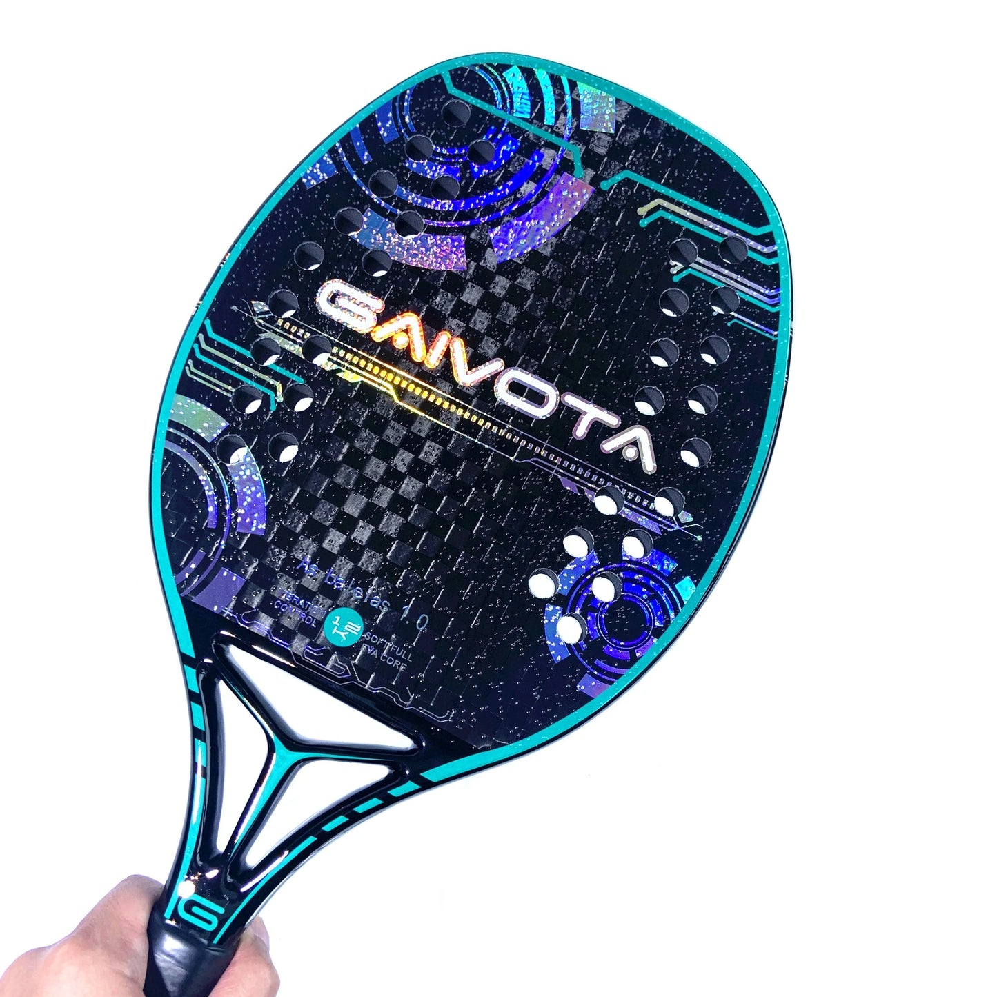 Raquete de Beach Tennis GAIVOTA  CARBONO 12K: Potência e Controle Absoluto + Mochila Premium