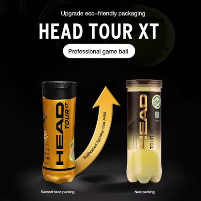 Bolas de Tênis HEAD TOUR XT Profissional — Alta Elasticidade, Resistência e Performance de Competição