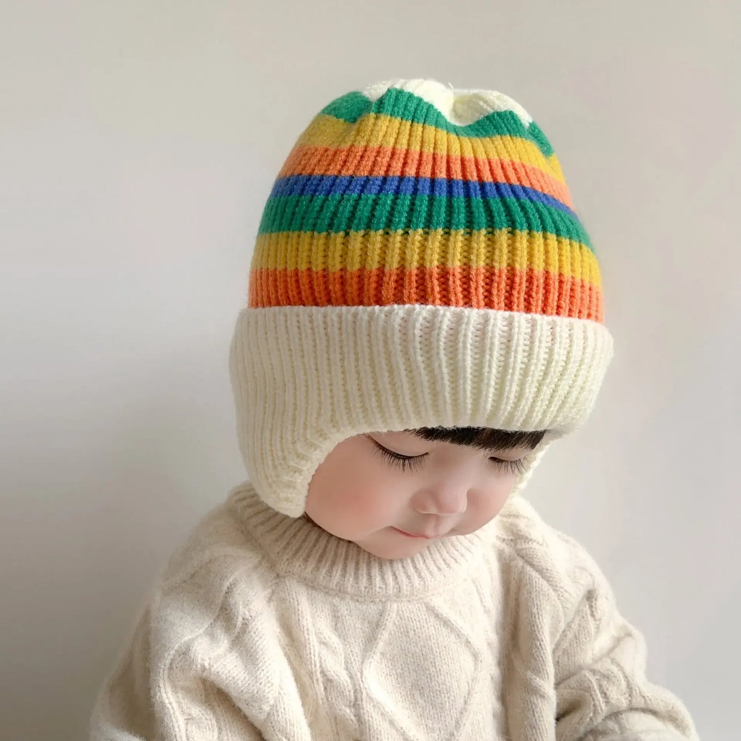 Touca Infantil de Inverno com Orelhinhas de Ursinho — Gorro Quentinho, Fofo e Super Confortável para Bebês